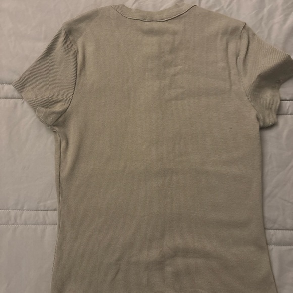 Universal Thread Gray Ribbed Button-Up Top - Picture 3 of 3